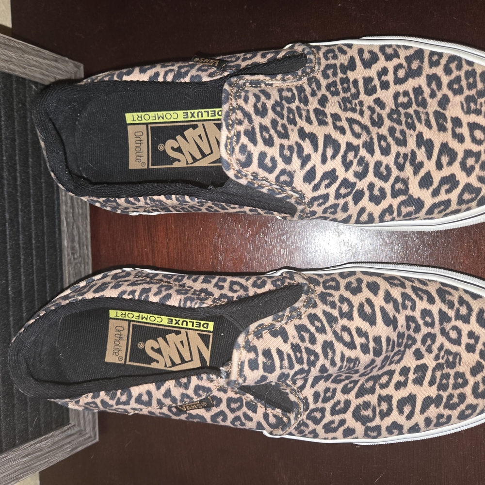 Vans Leopard Print Women's Slip-On Shoes